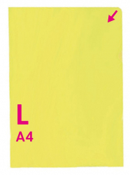 Herlitz - Obal na doklady A4, žluté