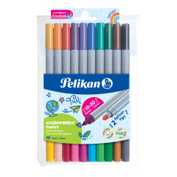 Pelikan - Fixy Colorella® oboustranné, 10 ks = 20 barev