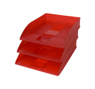 Herlitz - Zásuvka odkládací červená, transparentní