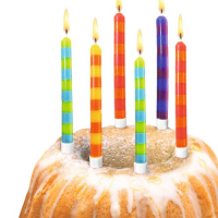 Svíčka na dort barevné