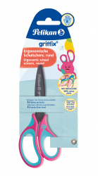 Nůžky Griffix pro praváky, růžobé, blistr