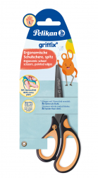 Nůžky Griffix pro leváky, černé, blistr