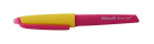 Gumovací pero žluto růžové,1 ks+2náplně