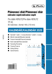 Herlitz - Náplň do kroužkového diáře A5 - 2025, týdenní